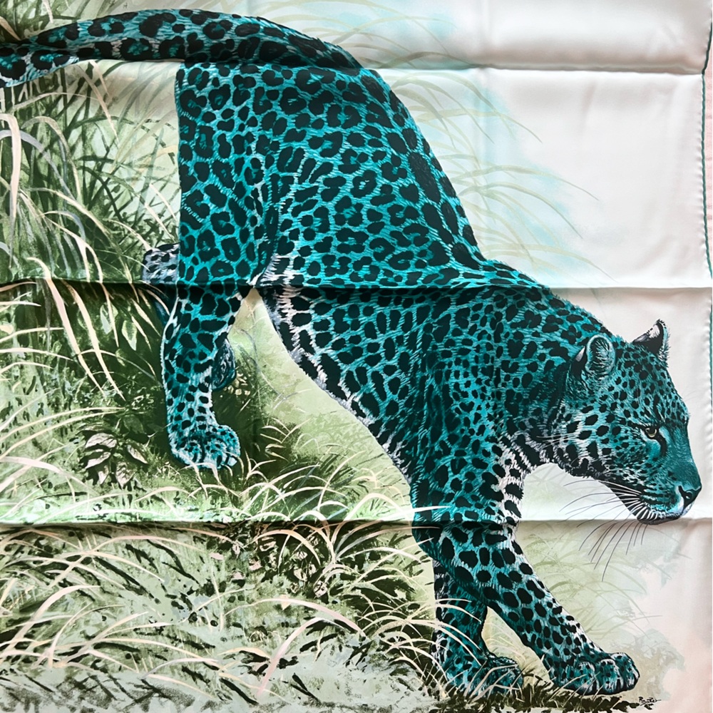 Hermès “Panthera Pardus” Scarf 90